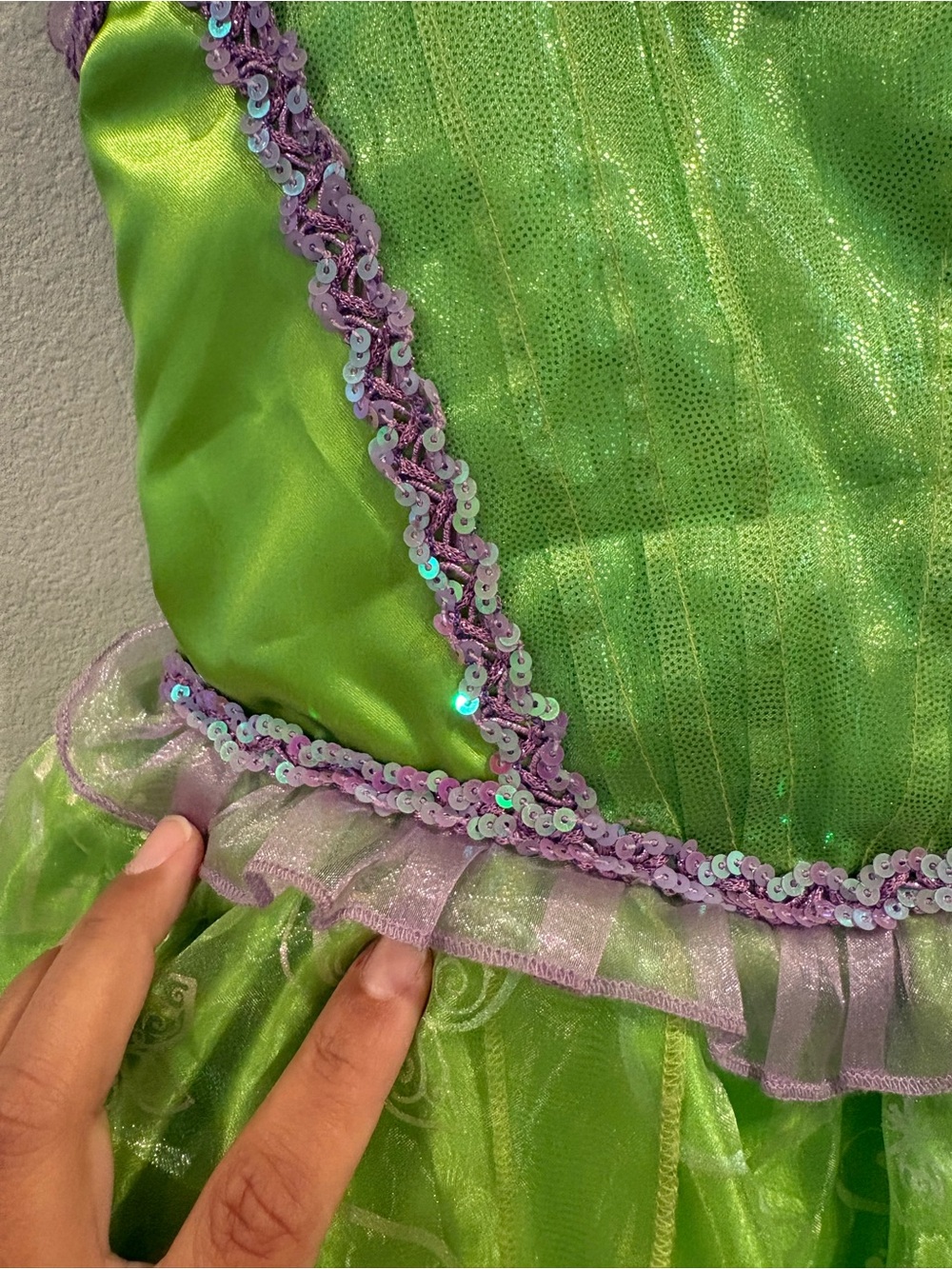 Disney Store Tinker Bell Halloween Costume Toddler Girls Size 5/6 Fairy Princess - Picture 12 of 16